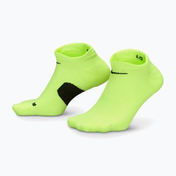 Socken Nike Running Midweight No-Show Volt/black/black