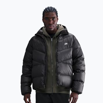 Herren-Daunenjacke Nike Windrunner black/black/white