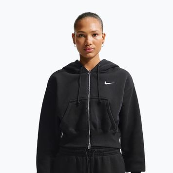 Damenpullover Nike Sportswear Phoenix Fleece Loose Full-Zip black/sail