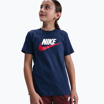 Kinder-Shirt Nike Sportswear midnight navy/white