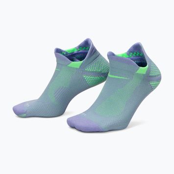 Socken Nike Running Lightweight No-Show Iron Purple/Voltage Green/Voltage Green