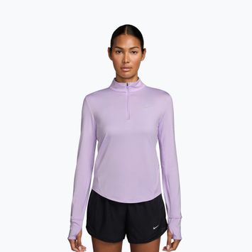 Damen-Laufshirt mit langen Ärmeln Nike Swift Dri-Fit UV 1/4-Zip violet mist