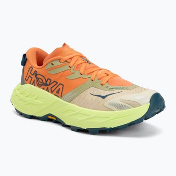 Damen Laufschuhe HOKA Speedgoat 7 persimmon/neon yuzu