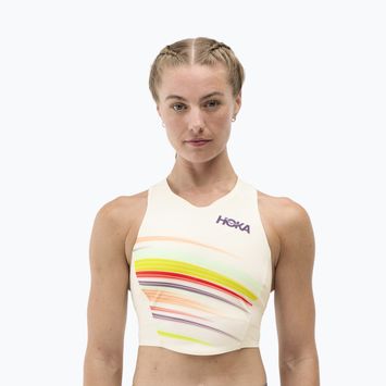 Trainingstop HOKA Race Day Crop alabaster flare