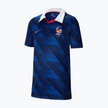 Kinder-Fußballtrikot Nike FFF 2026 Stadium Home game royal/metallic copper