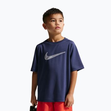 Kinder-Shirt Nike Multi Dri-Fit midnight navy/white