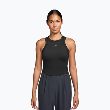 Damen-Tanktop Nike One Fitted Dri-Fit Cropped Tank thunder black/white