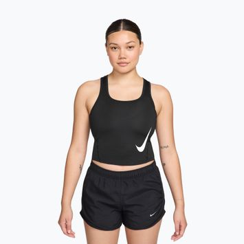 Damen-Laufshirt Nike Swoosh Run Dri-Fit black/white