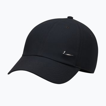 Basecap Nike Dri-Fit Club Unstructured Metal Swoosh 2026 black/metallic silver