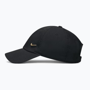 Basecap Nike Dri-Fit Club Unstructured Metal Swoosh 2026 black/metallic gold