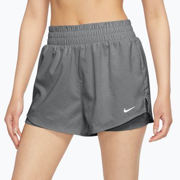 Damen-Shorts Nike One Dri-Fit High-Waisted 3" 2In1 smoke grey/heather/white