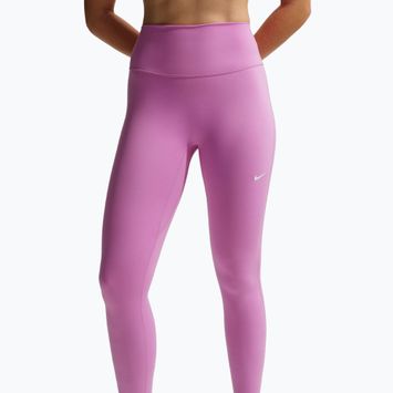 Damen-Leggings Nike One Seamless Front High-Waisted light magenta/white