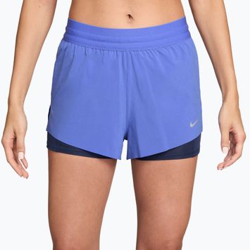 Damen-Laufshorts Nike Swift Mid-Rise 2in1 sapphire/midnight navy