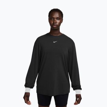 Damen Trainings-Longsleeve Nike One Relaxed Dri-Fit black/white