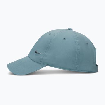 Basecap Nike Dri-Fit Club Unstructured Metal Swoosh Mineral slate/metallic silver