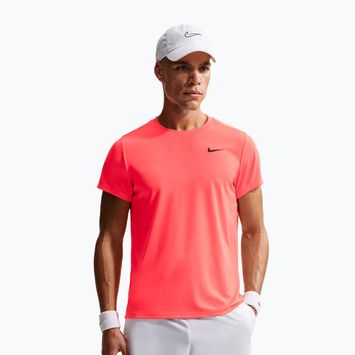 Herren-Tennisshirt Nike Court Dri-Fit Victory hot lava/black