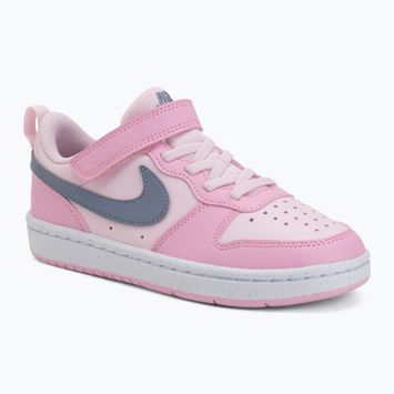 Kinderschuhe Nike Court Borough Low Recraft pink foam/pink rise/white/ashen slate