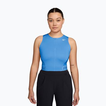 Damen-Trainingsshirt Nike Pro Dri-Fit university blue/light photo blue/white