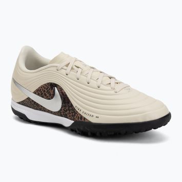 Herren-Fußballschuhe Nike United Tiempo Maestro Academy TF fossil/burgundy crush/metallic silver