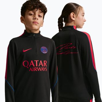 Kinder Fußballtrikot Nike Paris Saint-Germain Strike Dri-Fit Soccer Knit Drill Top black/global red/global red