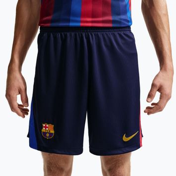 Herren-Fußballshorts Nike FC Barcelona Dri-Fit Stadium Home blackened blue/mineral yellow
