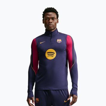 Herren-Fußballtrikot Nike FC Barcelona Strike Soccer Drill Top blackened blue/mineral yellow