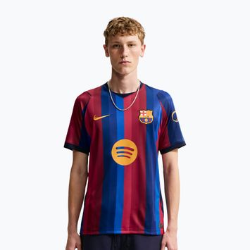 Herren-Fußballtrikot Nike FC Barcelona Dri-Fit Stadium Home deep garnet/blue void/mineral yellow