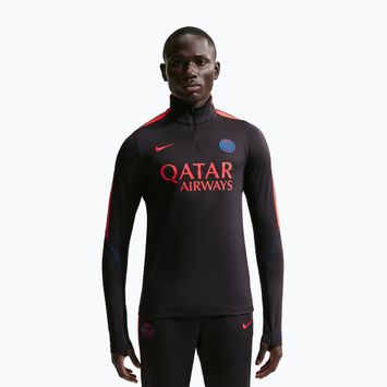 Herren-Fußballtrikot Nike Paris Saint-Germain Strike Dri-Fit Soccer Knit Drill Top black/global red/global red