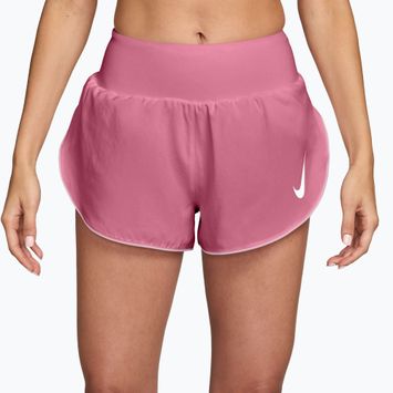 Damen-Laufshorts Nike Tempo Swoosh Dri-Fit Mid-Rise Brief-Lined peony/pink foam/white