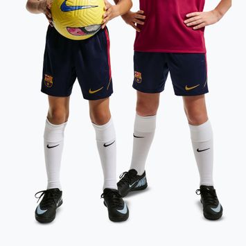 Kinder-Fußballshorts Nike FC Barcelona Strike blackened blue/noble red/mineral yellow