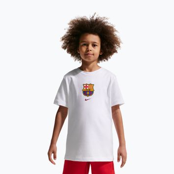 Kinder-Shirt Nike FC Barcelona Soccer white