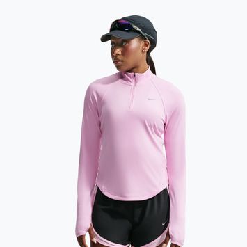 Laufpullover für Damen Nike Tempo Dri-Fit 1/4 Zip pink rise