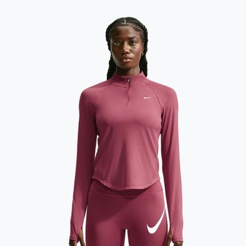 Laufpullover für Damen Nike Tempo Dri-Fit 1/4 Zip pink smoke