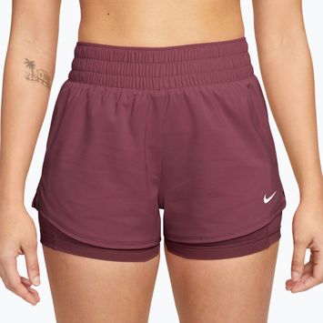 Damen Trainingsshorts Nike One pink smoke/white