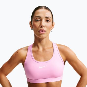 Sport-BH Nike Swoosh pink rise/white