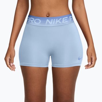 Damen Trainingsshorts Nike Pro hydrogen blue/aluminum
