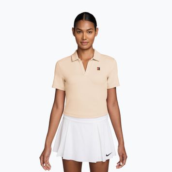 Koszulka tenisowa damska Nike Court Heritage Cropped Polo chalk