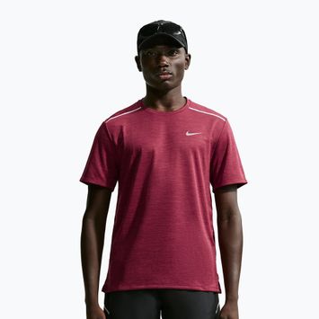 Herren-Laufshirt Nike Miler Dri-Fit UV tough red/mystic dates