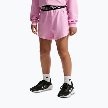 Kindershorts Nike Pro Fleece pink rise/pink rise/black/white