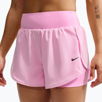 Damen Trainingsshorts Nike Pro Sculpt pink rise/black