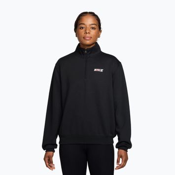 Damen-Trainingssweatshirt Nike Studio Fleece Sport black/university red/white