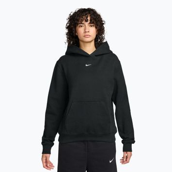Damenpullover Nike Studio Fleece total black/sail