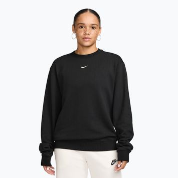 Damenpullover Nike Studio Fleece Lightweight total black/sail