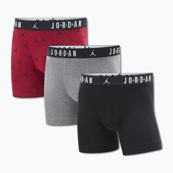 Bokserki męskie Nike Jordan JHM Flight Cotton Essential 3 pary gym red