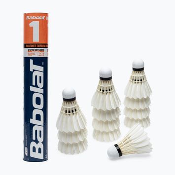 Badminton-Federbälle BABOLAT 1 12 Stück. (78) weiß 133786