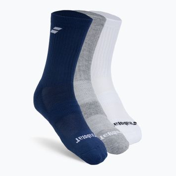 BABOLAT Tennissocken 3 Paar weiß/marine/grau 5UA1371