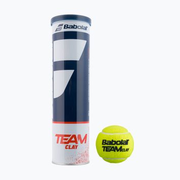BABOLAT Team Clay Tennisbälle 4 Stück gelb 502080