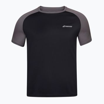 Herren Babolat Play Crew Neck T-Shirt schwarz/schwarz