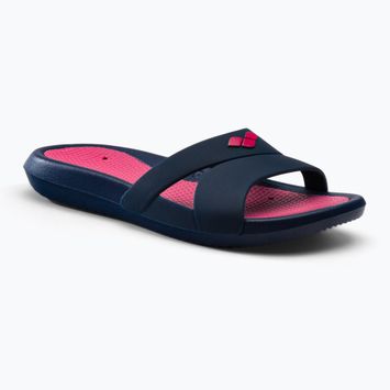 Pantoletten Damen arena Nina dunkelblau-rosa 3787