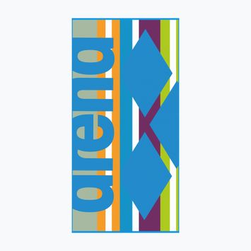 Arena Big Logo Velourshandtuch türkis multi